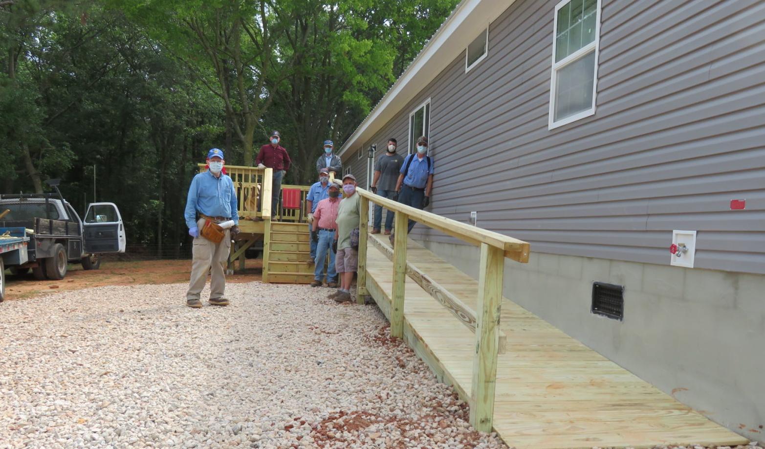 Rotary Club constructs ramp for Perkins